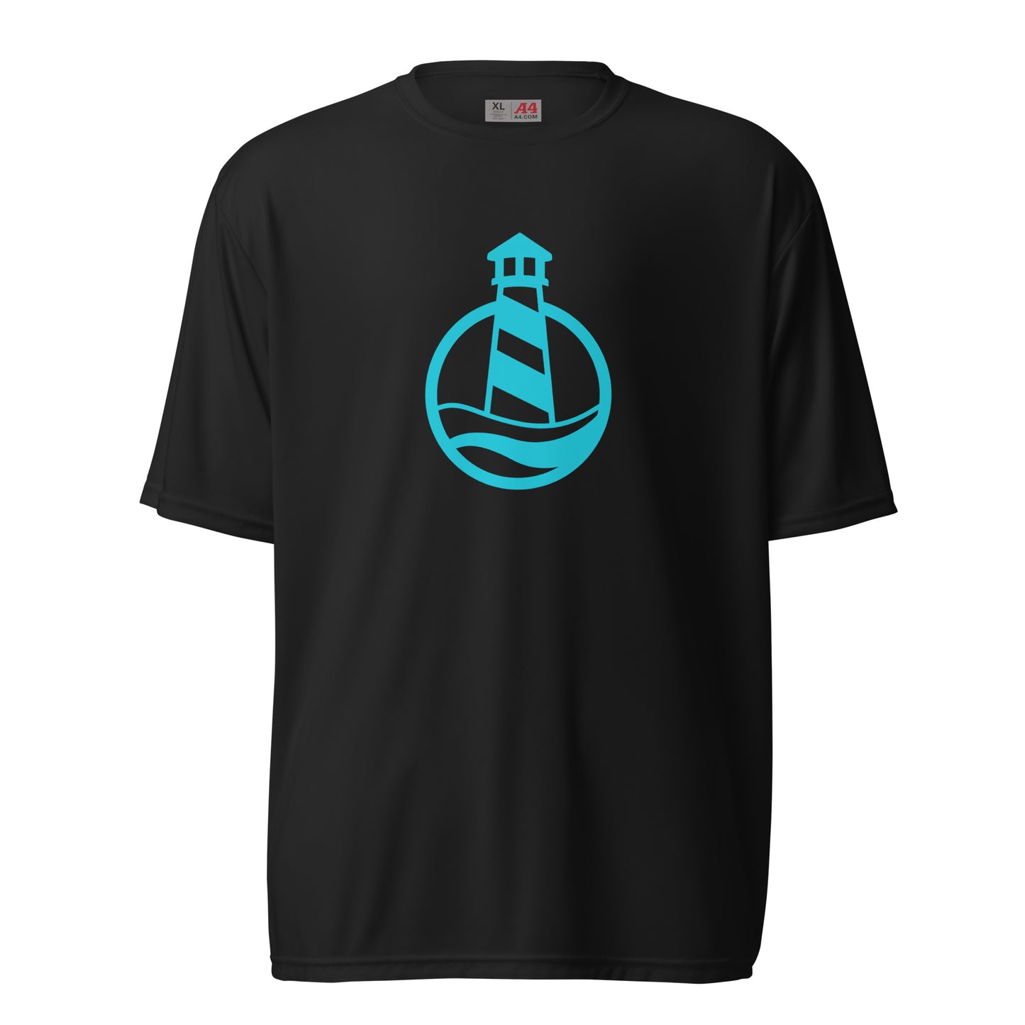 Lighthouse Circle Logo Unisex PERFORMANCE crew neck t-shirt