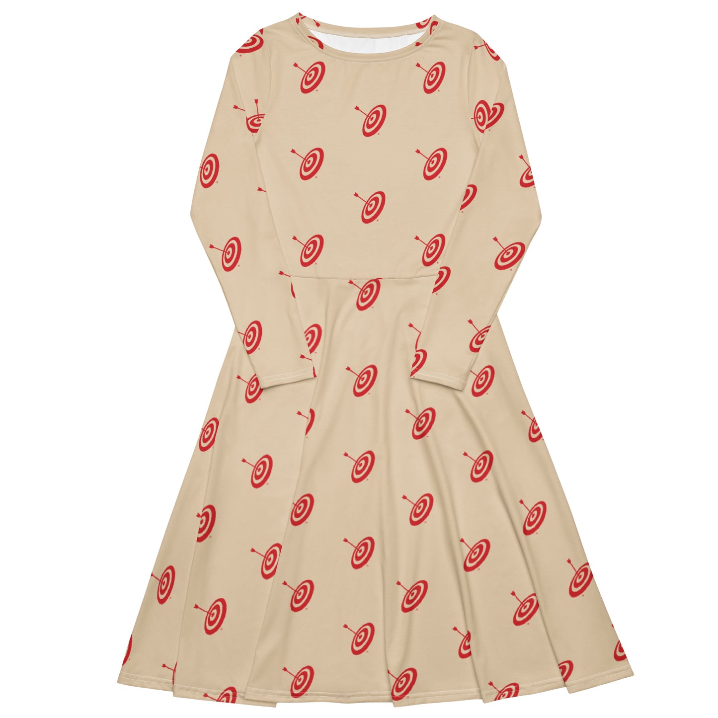 (RUNS SMALL) PI Target Print midi dress