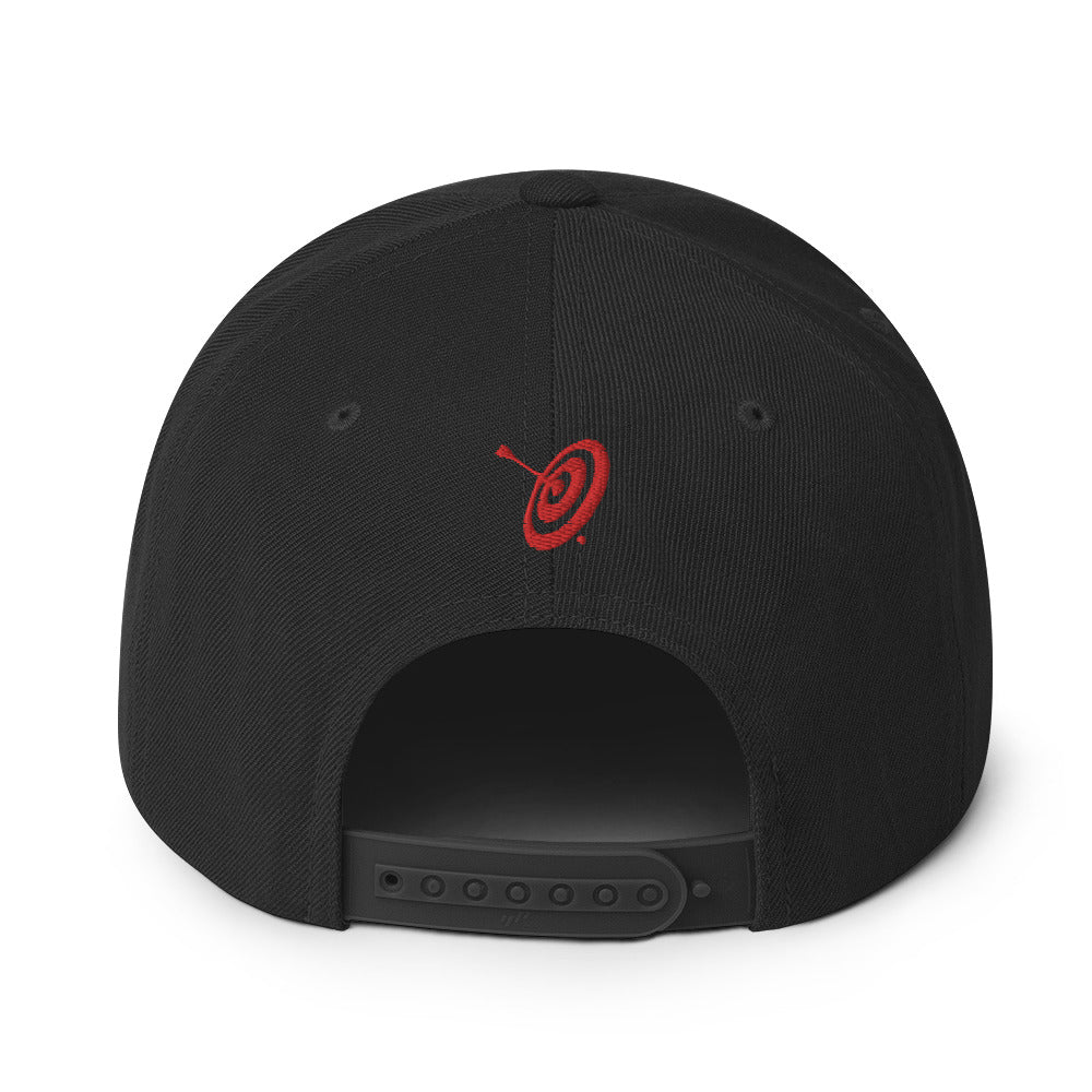 PI Puff Logo Flat Brim Snapback Hat