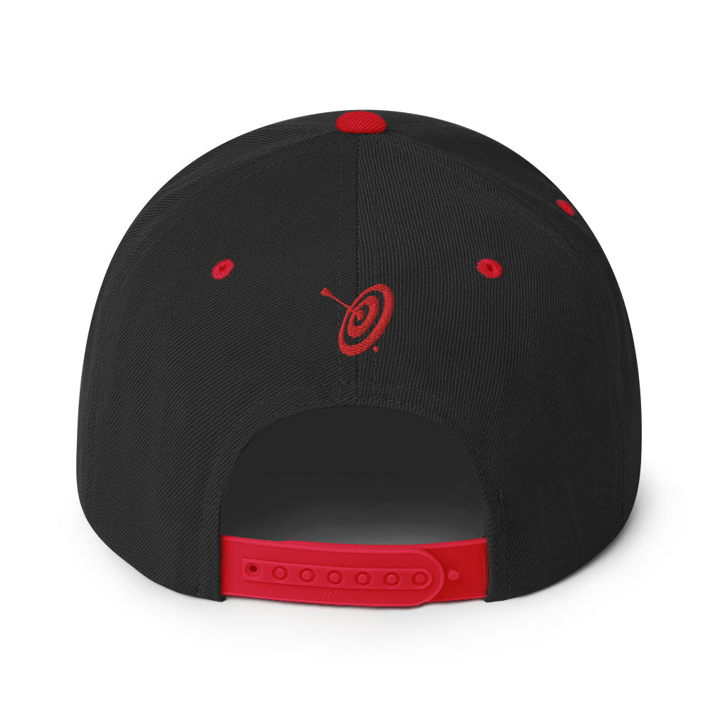 PI Puff Logo Flat Brim Snapback Hat