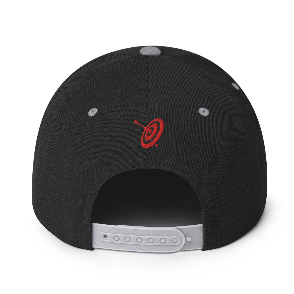 PI Puff Logo Flat Brim Snapback Hat