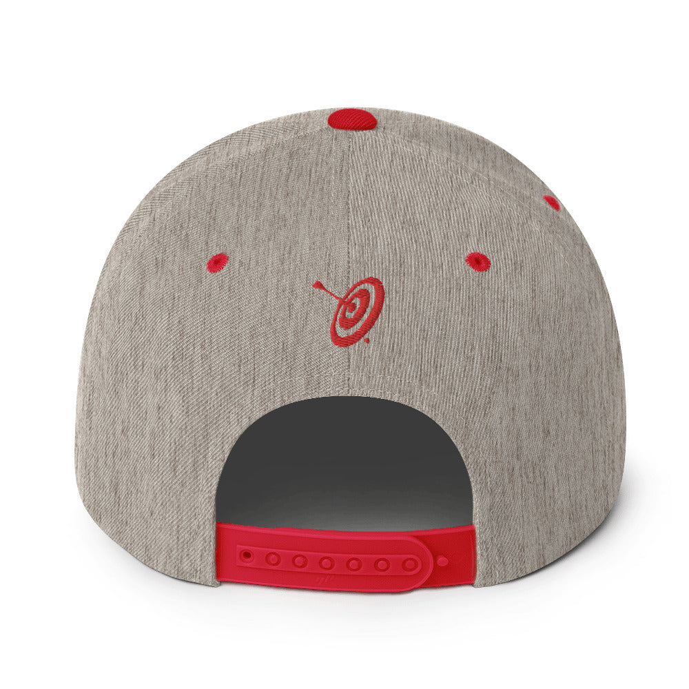 PI Puff Logo Flat Brim Snapback Hat