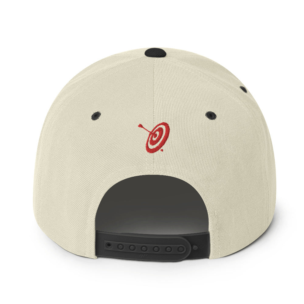 PI Puff Logo Flat Brim Snapback Hat