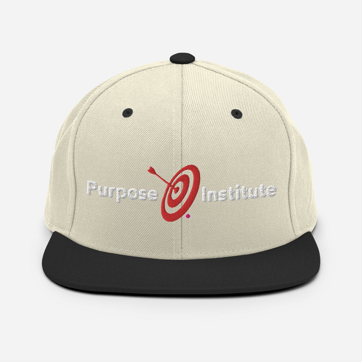 PI Puff Logo Flat Brim Snapback Hat