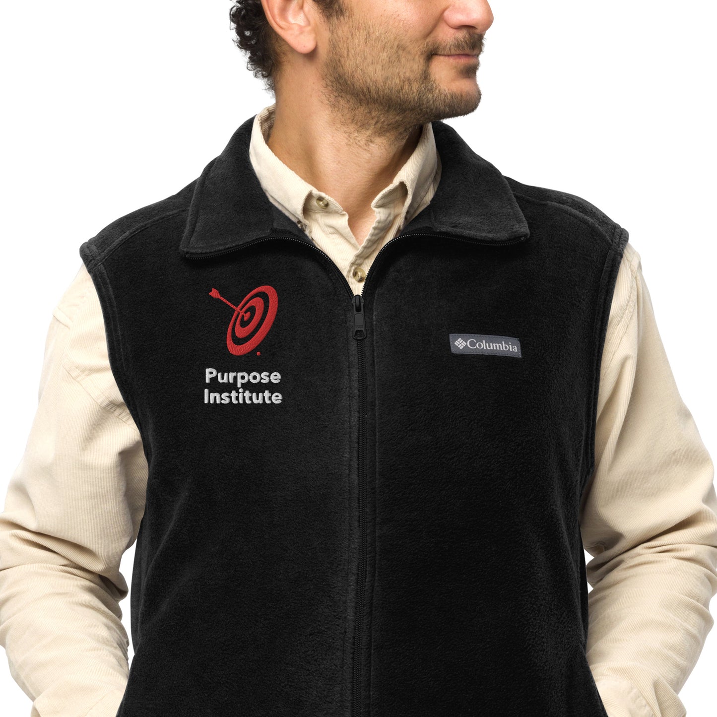 Men's PI Logo Columbia fleece vest