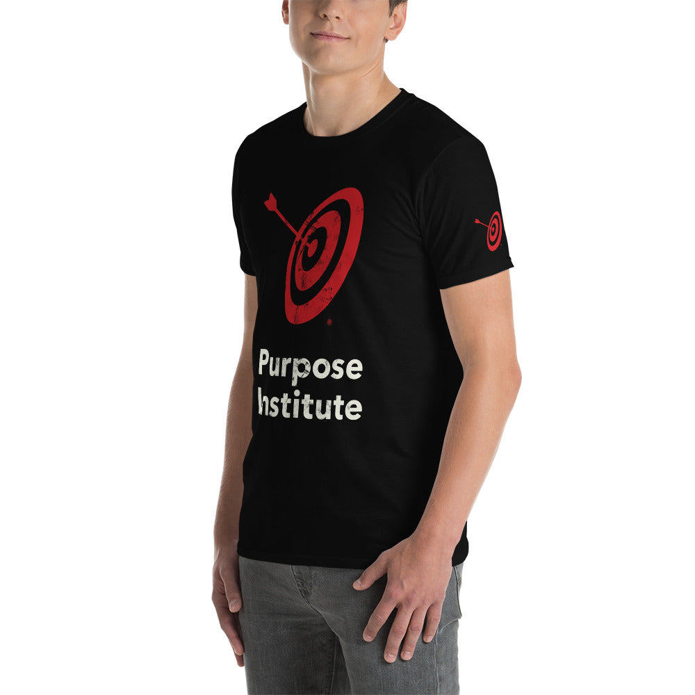 Pi Distressed Logo Short-Sleeve Unisex T-Shirt