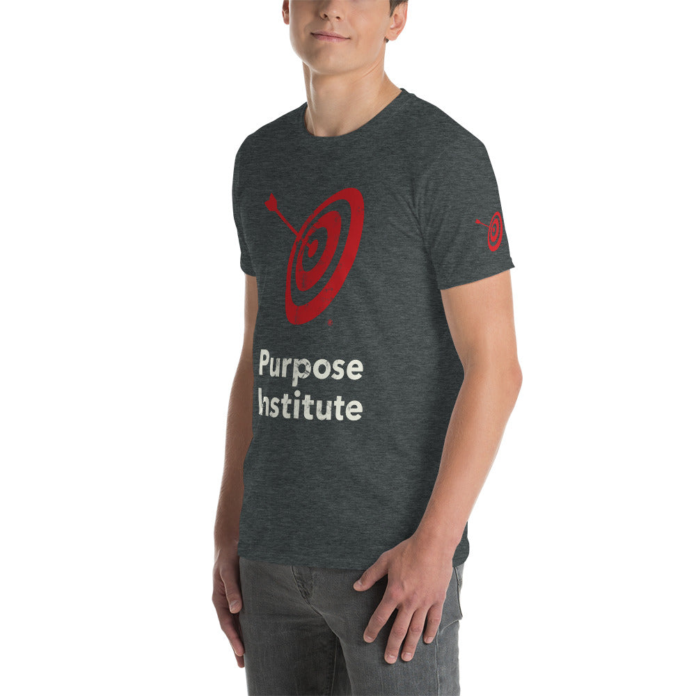 Pi Distressed Logo Short-Sleeve Unisex T-Shirt