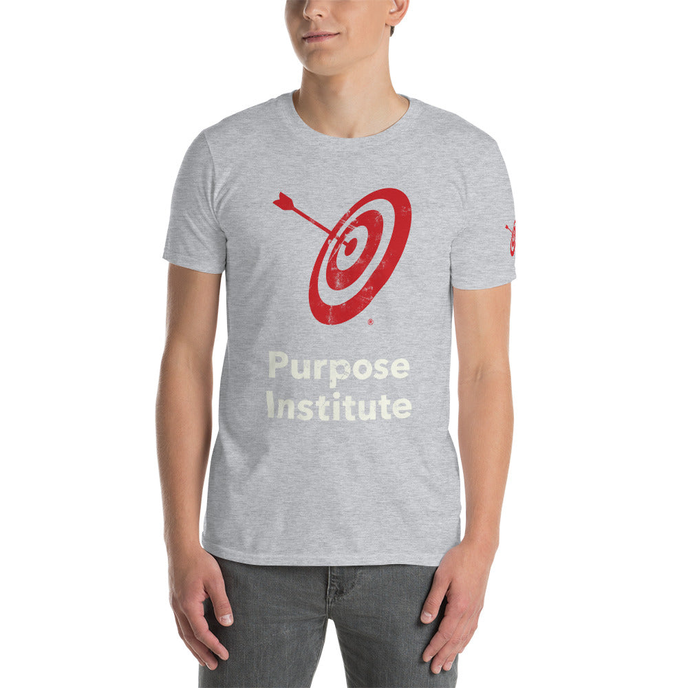 Pi Distressed Logo Short-Sleeve Unisex T-Shirt