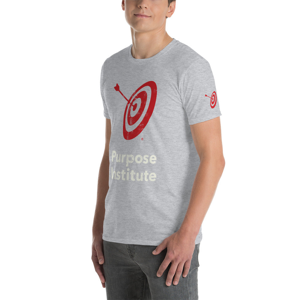 Pi Distressed Logo Short-Sleeve Unisex T-Shirt